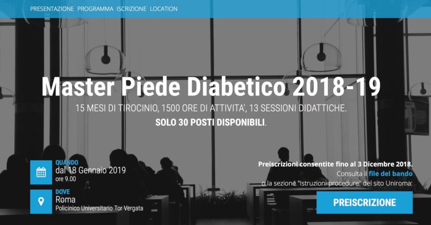 Master Piede Diabetico 2018-2019